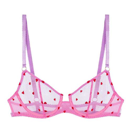 Dora Larsen Priya Heart Embroidery Underwire Bra